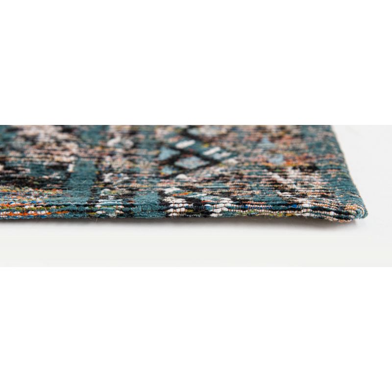Tapis kelim design bleu par Louis de Poortere