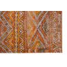 Tapis de bureau orange en fibre naturelle Tapis de bureau orange en fibre naturelle
