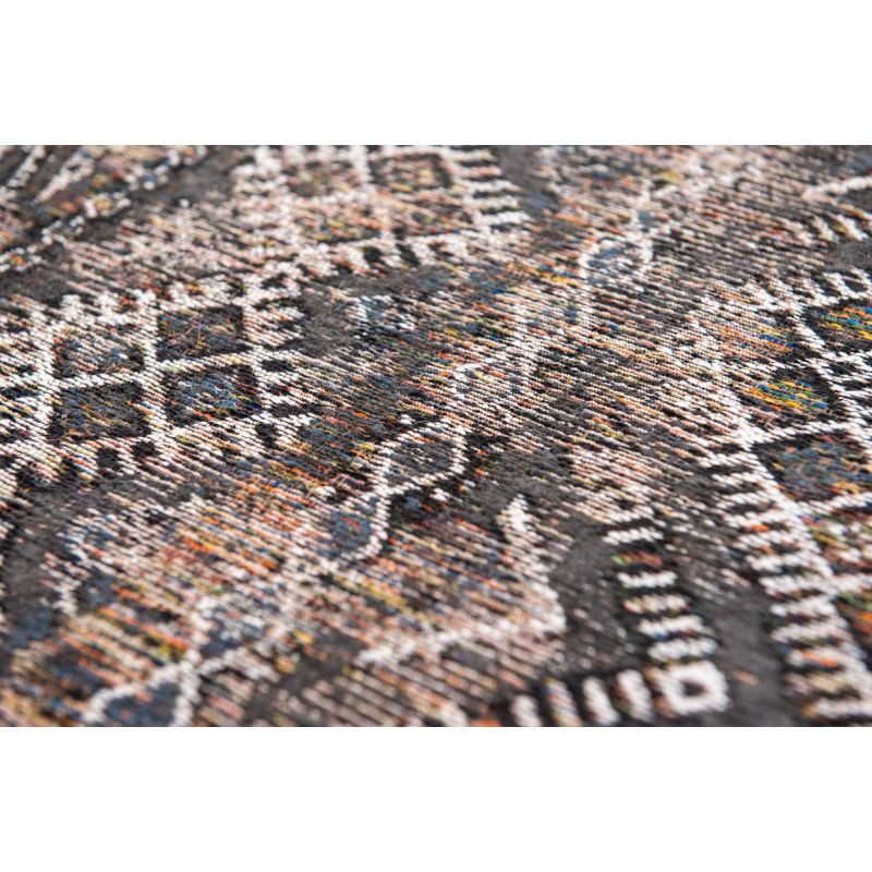 Tapis de chambre kelim noir Antiquarian Rabat