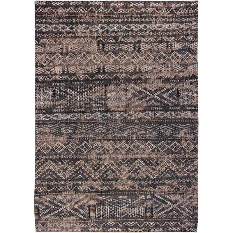 Tapis de salon Kilim Antiquarian Rabat Noir - Louis de Poortere