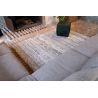 Tapis kelim haut de gamme blanc par Louis de Poortere Tapis kelim haut de gamme blanc par Louis de Poortere