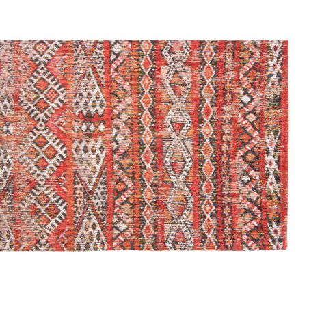 Tapis de chambre en coton rouge Tapis de chambre en coton rouge