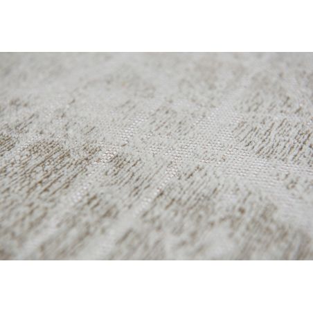 Tapis design beige en coton et en polyester Tapis design beige en coton et en polyester