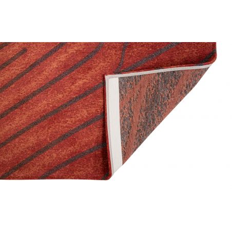 Tapis de chambre en coton et polyester rouge Tapis de chambre en coton et polyester rouge