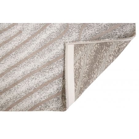 Tapis facile d'entretien blanc et beige Tapis facile d'entretien blanc et beige