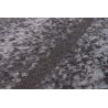 Tapis rectangulaire gris foncé en coton et polyester Tapis rectangulaire gris foncé en coton et polyester