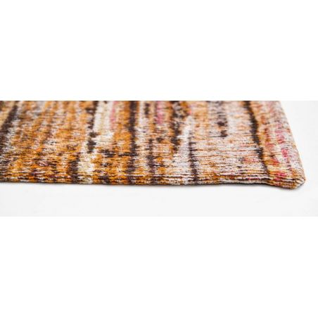 Tapis en coton multicolore à dominante rouge Tapis en coton multicolore à dominante rouge