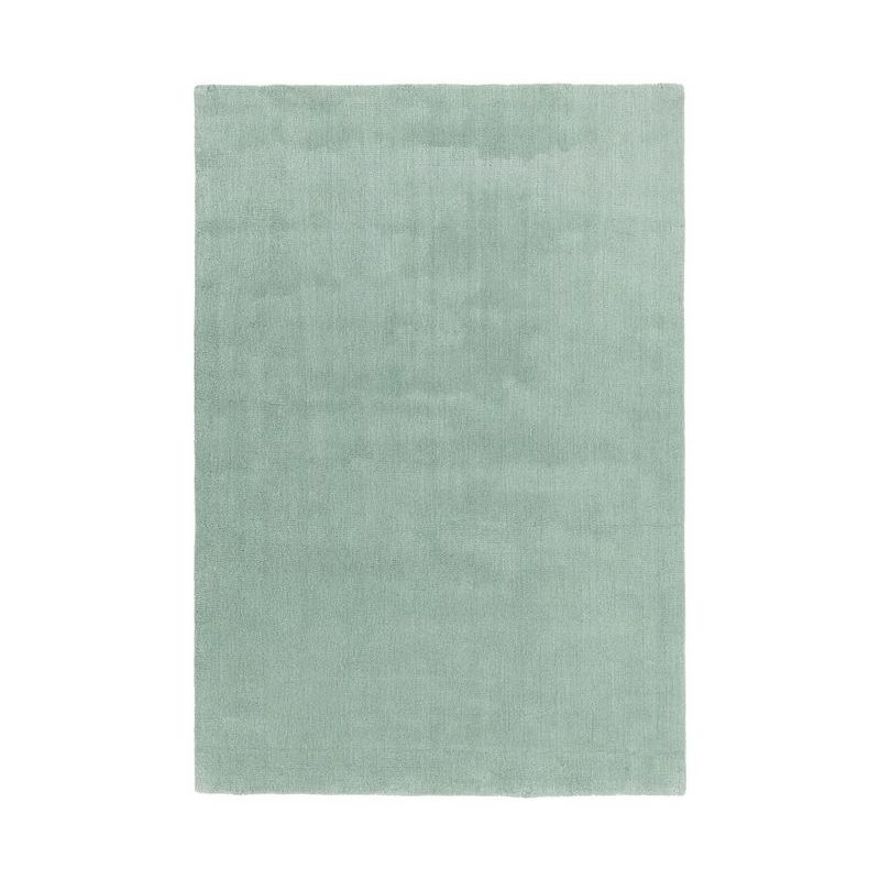 Tapis de bureau design Bel-Air vert d'eau en laine et viscose