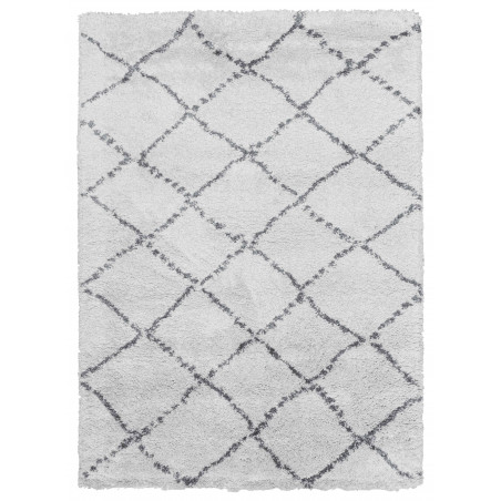 Tapis de chambre Nomad Blanc et Gris Tapis de chambre Nomad Blanc et Gris
