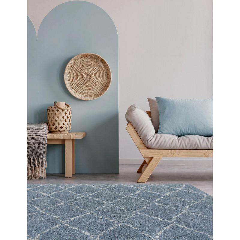  Tapis  de  chambre  Nomad Bleu