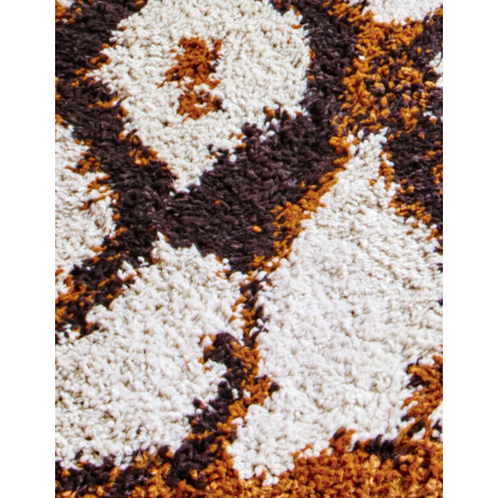 Tapis de chambre Marrakech Blanc et Marron Tapis de chambre Marrakech Blanc et Marron