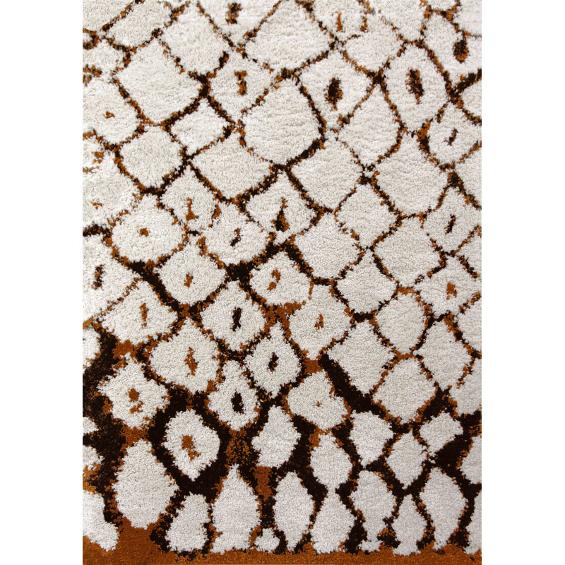 Tapis de chambre Marrakech Blanc et Marron