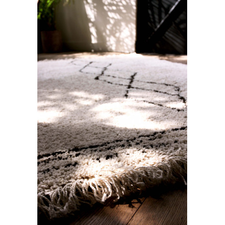 Tapis de chambre berbère Fez écru Tapis de chambre berbère Fez écru