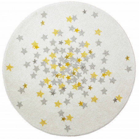 Tapis chambre Enfant Rond Nova Jaune Tapis chambre Enfant Rond Nova Jaune