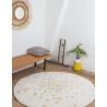 Tapis chambre Enfant Rond Nova Jaune Tapis chambre Enfant Rond Nova Jaune