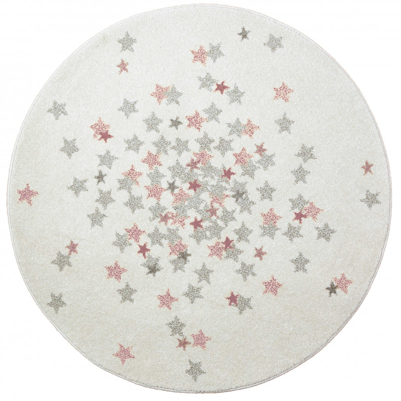 Tapis chambre Enfant Rond Nova Rose