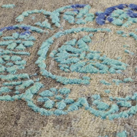 Tapis de luxe Héritage bleu laine par Angelo Tapis de luxe Héritage bleu laine par Angelo