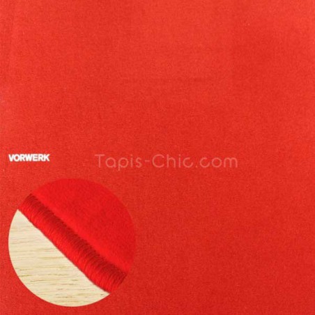 Tapis sur mesure Rouge par Vorwerk gamme Modena