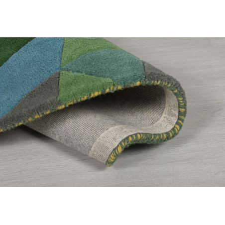 Tapis coloré Rond en pure Laine Multicolore Prism Tapis coloré Rond en pure Laine Multicolore Prism