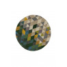 Tapis coloré Rond en pure Laine Multicolore Prism Tapis coloré Rond en pure Laine Multicolore Prism