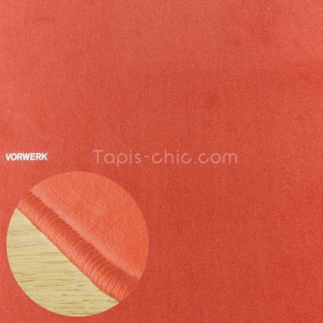 Tapis sur mesure Orange Corail par Vorwerk gamme Modena