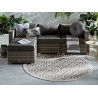Tapis de salon Design Mondo Blanc Naturel Rond Tapis de salon Design Mondo Blanc Naturel Rond