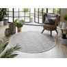 Tapis de salon Design Mondo Blanc Naturel Rond Tapis de salon Design Mondo Blanc Naturel Rond