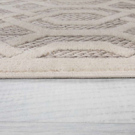 Tapis de salon Design Mondo Blanc Naturel Rond Tapis de salon Design Mondo Blanc Naturel Rond