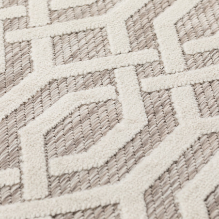 Tapis de salon Design Mondo Blanc Naturel Rond Tapis de salon Design Mondo Blanc Naturel Rond