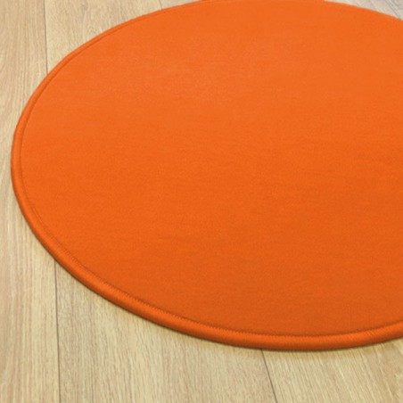 Tapis sur mesure rond Orange par Vorwerk gamme Modena Tapis sur mesure rond Orange par Vorwerk gamme Modena