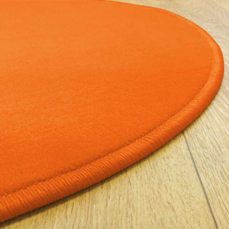 Tapis sur mesure rond Orange par Vorwerk gamme Modena Tapis sur mesure rond Orange par Vorwerk gamme Modena
