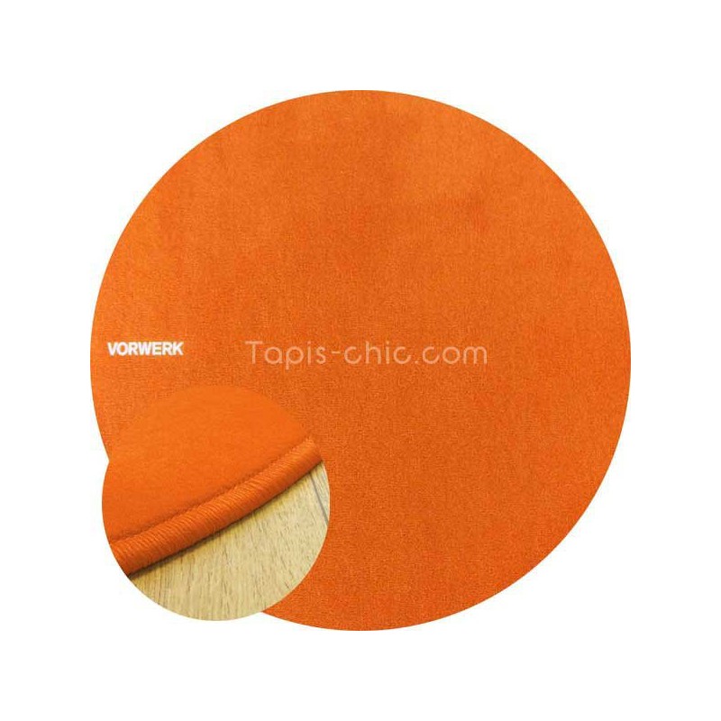 Tapis sur mesure rond Orange par Vorwerk gamme Modena