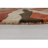 Tapis de salon polyester Design Infinite Orange Rond Tapis de salon polyester Design Infinite Orange Rond