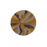 Tapis de salon polyester Design Infinite Ochre Rond Tapis de salon polyester Design Infinite Ochre Rond