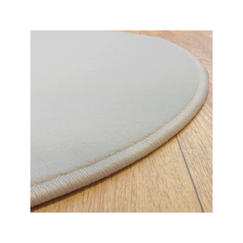 Tapis sur mesure rond Gris Clair par Vorwerk gamme Modena surjet