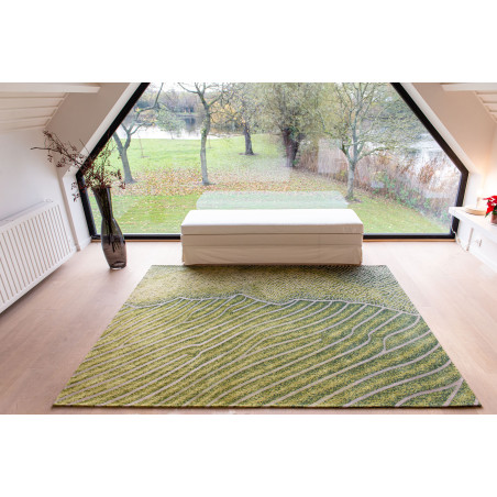 Tapis de salon Shores Gambia Coast en coton et polyester Tapis de salon Shores Gambia Coast en coton et polyester