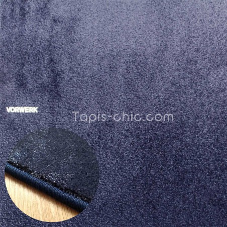 Tapis sur mesure Bleu Marine gamme Lyrica par Vorwerk