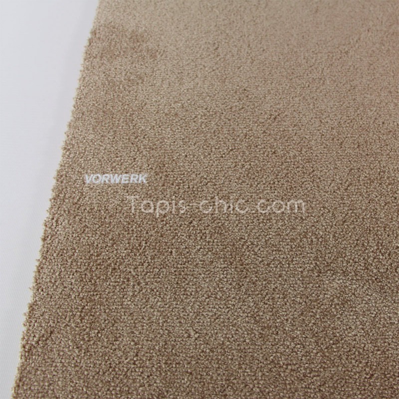 Tapis sur mesure Taupe gamme Lyrica par Vorwerk bordure