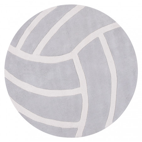 Tapis d'enfant en coton rond Volley Ball gris Tapis d'enfant en coton rond Volley Ball gris