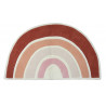 Tapis d'enfant en coton rond Arc-en-ciel orange Tapis d'enfant en coton rond Arc-en-ciel orange