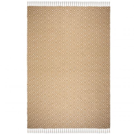 Tapis d'extérieur en coton recyclé Malmo ocre Tapis d'extérieur en coton recyclé Malmo ocre