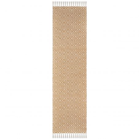Tapis d'extérieur en coton recyclé Malmo ocre Tapis d'extérieur en coton recyclé Malmo ocre