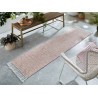 Tapis d'extérieur résistant rose et blanc Tapis d'extérieur résistant rose et blanc