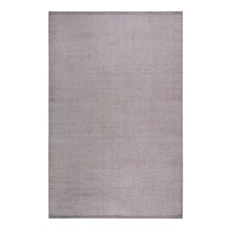 Tapis de bureau tissé en coton recyclé Primi Gris