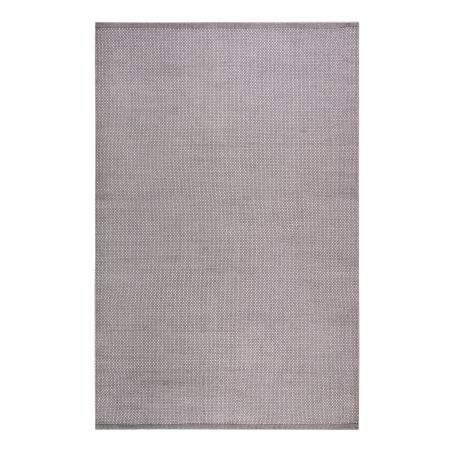 Tapis de bureau tissé en coton recyclé Primi Gris