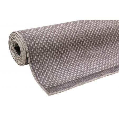 Tapis de bureau tissé en coton recyclé Primi Gris Tapis de bureau tissé en coton recyclé Primi Gris