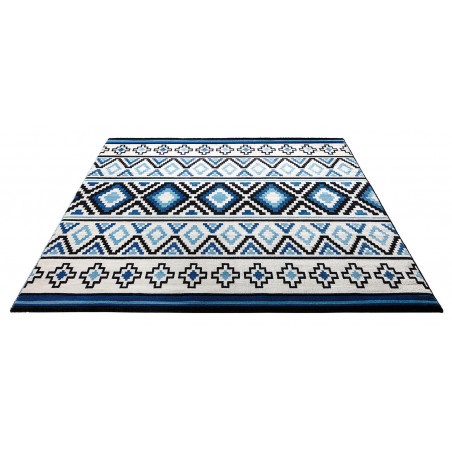 Tapis de salon Effet Kilim Bleu par WeconHome Tapis de salon Effet Kilim Bleu par WeconHome