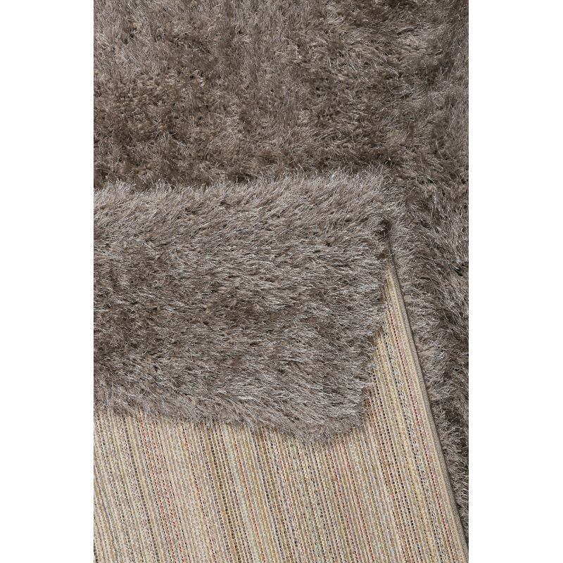 Tapis de salon tissé en polyester City Glam gris