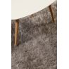 Tapis de salon tissé en polyester City Glam gris