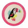 Tapis d'enfant en polyester E-Toucan rond rose Tapis d'enfant en polyester E-Toucan rond rose
